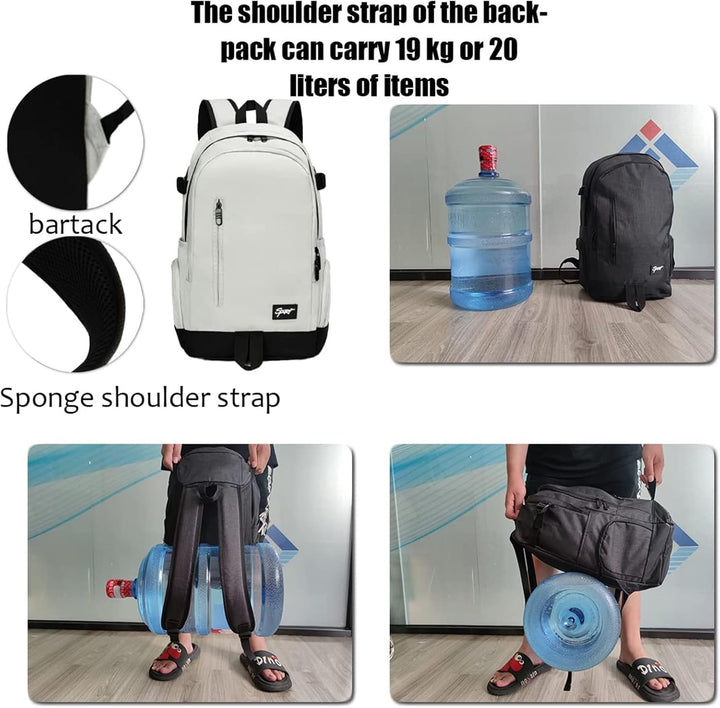 Ergonomische 15,6 inch laptoprugzak met verstelbare schouderbanden. Comfortabel voor werk, school en pendelen.