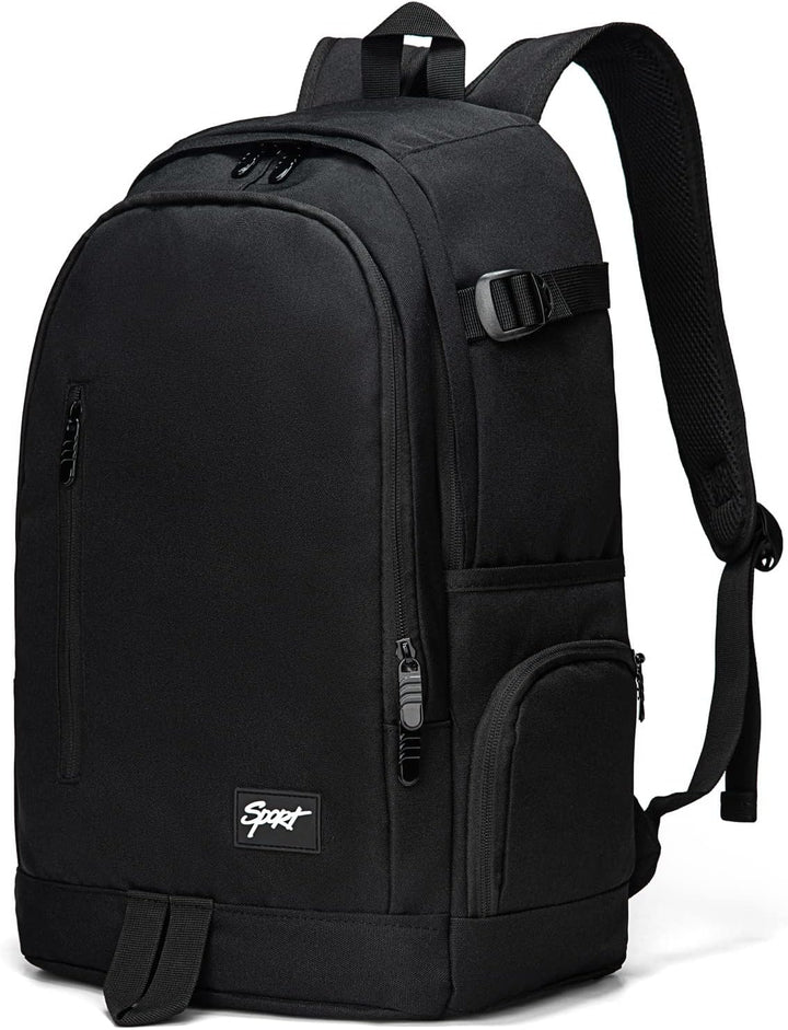 Hoofdvak van de 15,6 inch laptoprugzak met gevoerd laptopvak en ruime opslag. Slimme organizer voor werk.