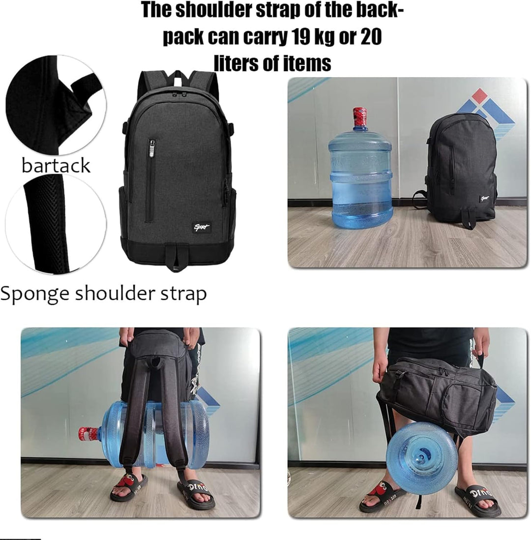 Gedetailleerde organizer zakken in de slanke laptoprugzak (15,6 inch) voor pennen, telefoon en accessoires. Efficiënt.
