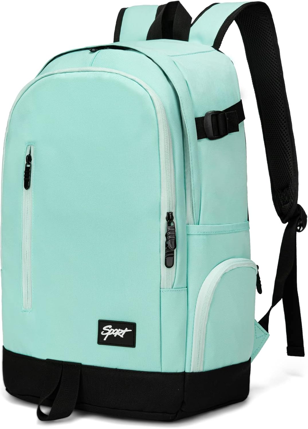 Unisex 15,6 inch laptoprugzak gedragen tijdens pendelen. Ideale reis- en werktas, lichtgewicht en waterbestendig.