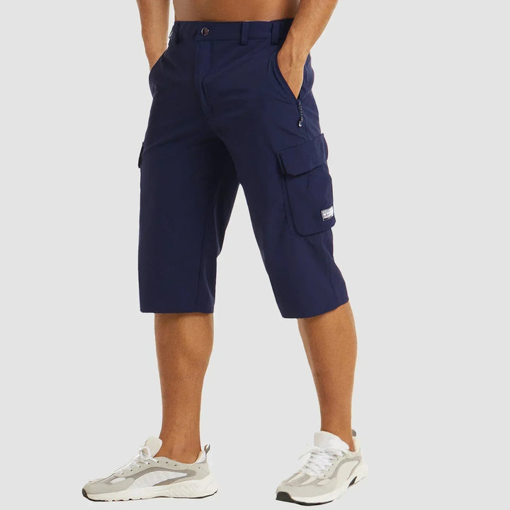 "Sneldrogende heren cargo shorts met meerdere zakken, ideaal voor outdoor activiteiten en stadsgebruik, modieus en praktisch.