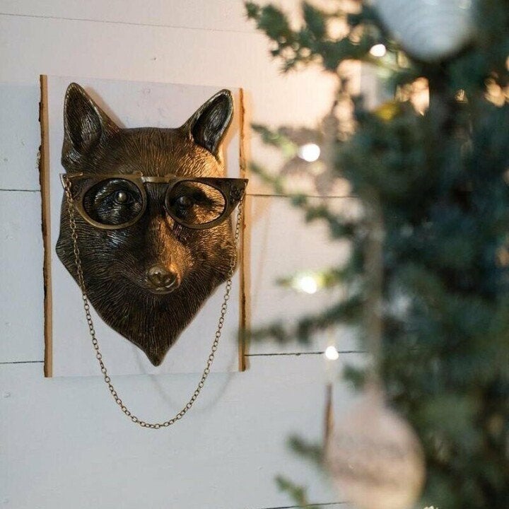 Handgeschilderde dierenkop decoratie. WallCritters brengt speelse kunst in jouw interieur.