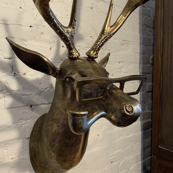 Dierenkoppen kunst: handgeschilderde speelse WallCritters muurdecoratie. Perfecte interieur aanvulling.