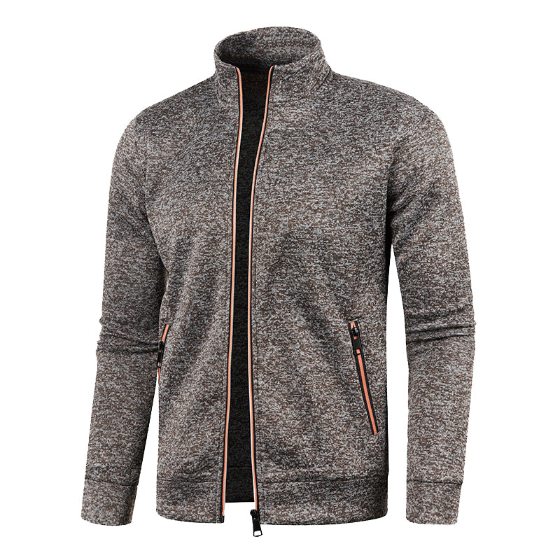 "Sportief blauw heren fleece vest, ademend en comfortabel, met moderne pasvorm voor sportieve of casual gelegenheden."