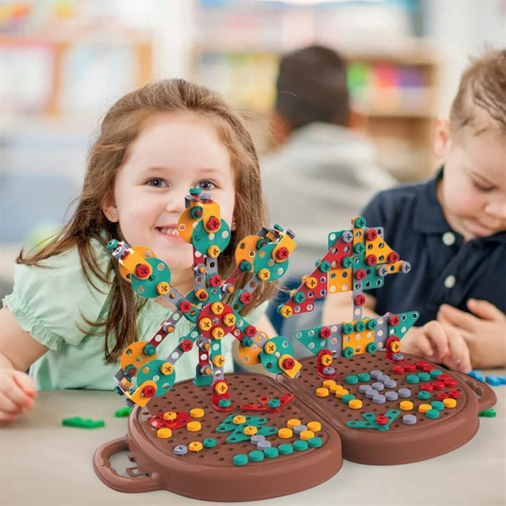 STEM Electric bouwset met 203-delige boorset in klei ABS-plastic voor creatieve technische speelervaringen