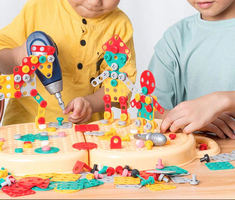 STEM Electric bouwset met 203-delige boorset in klei ABS-plastic voor creatieve technische speelervaringen