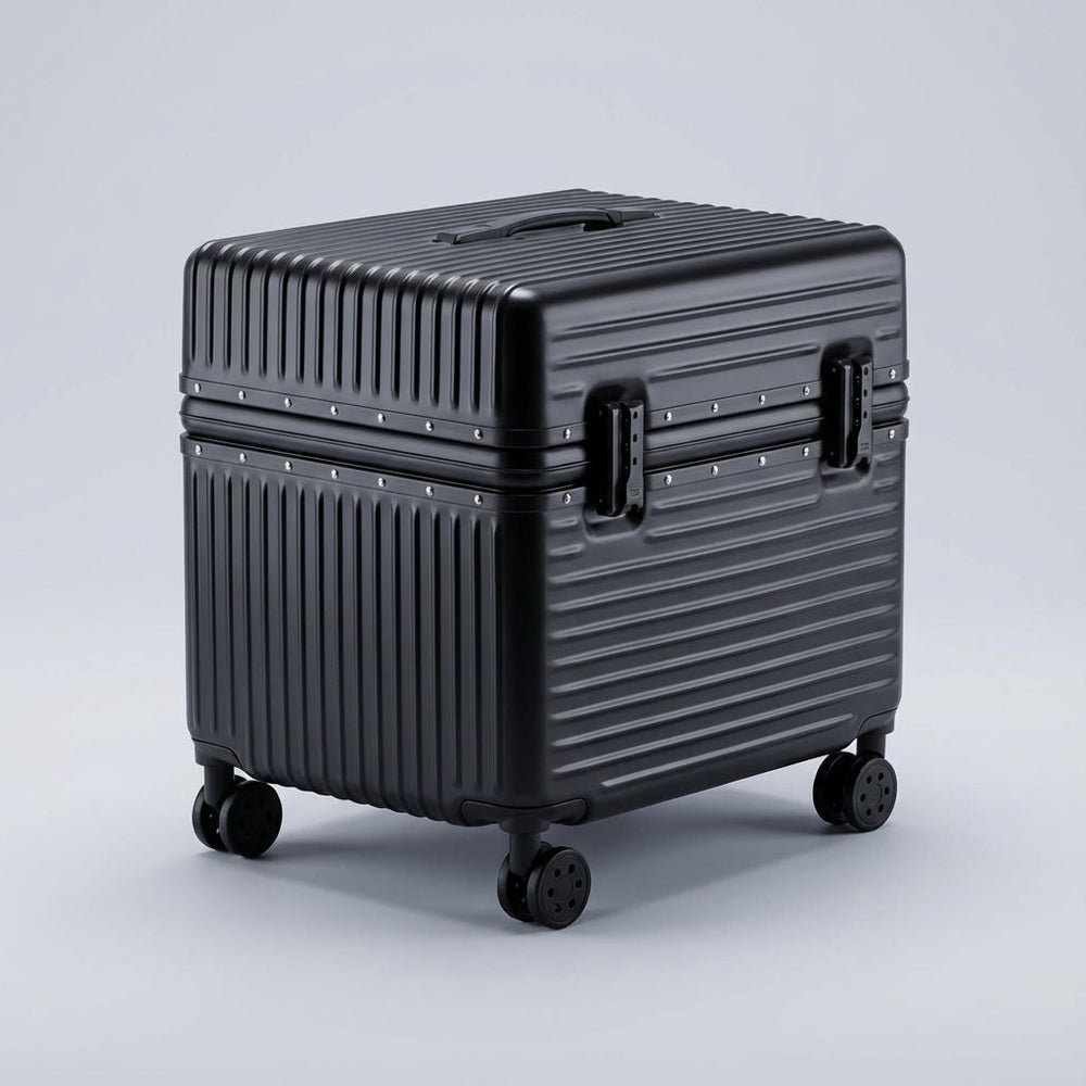 Compacte handbagage spinner koffer met TSA slot en aluminium frame voor zorgeloos reizen. Ideale hardcase reiskoffer.