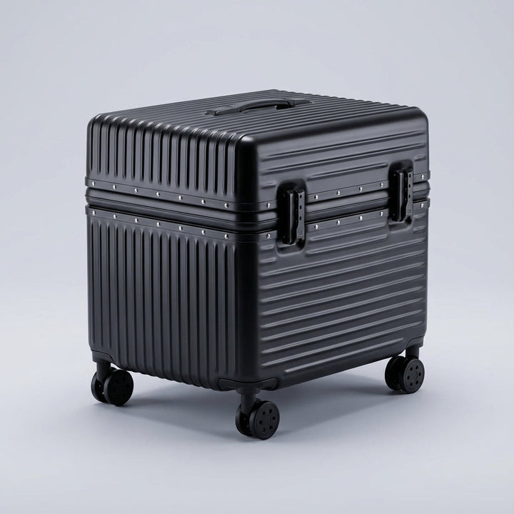 Compacte handbagage spinner koffer met TSA slot en aluminium frame voor zorgeloos reizen. Ideale hardcase reiskoffer.