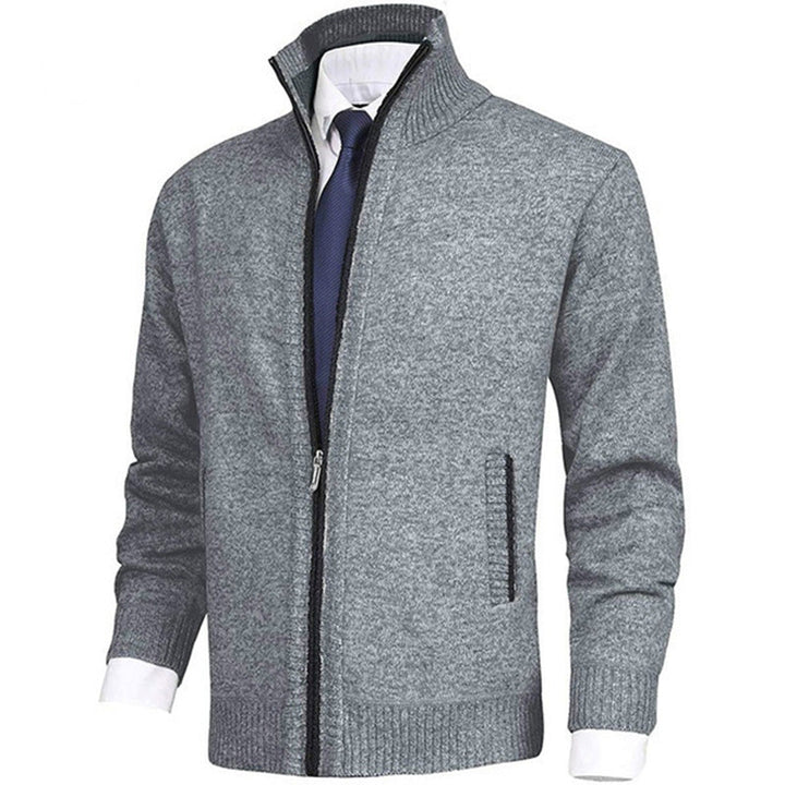 "Stijlvol donkergrijs WAYLON zomer vest met rits voor heren in hoogwaardige fleece, trendy en comfortabel voor elke dag."