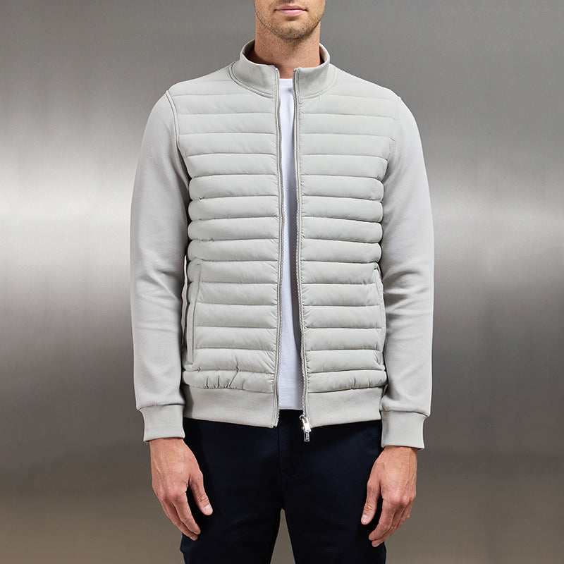 Stijlvol gewatteerd herenjack, lichtgewicht en warm. Ideaal voor herfst en winter, met een casual look.