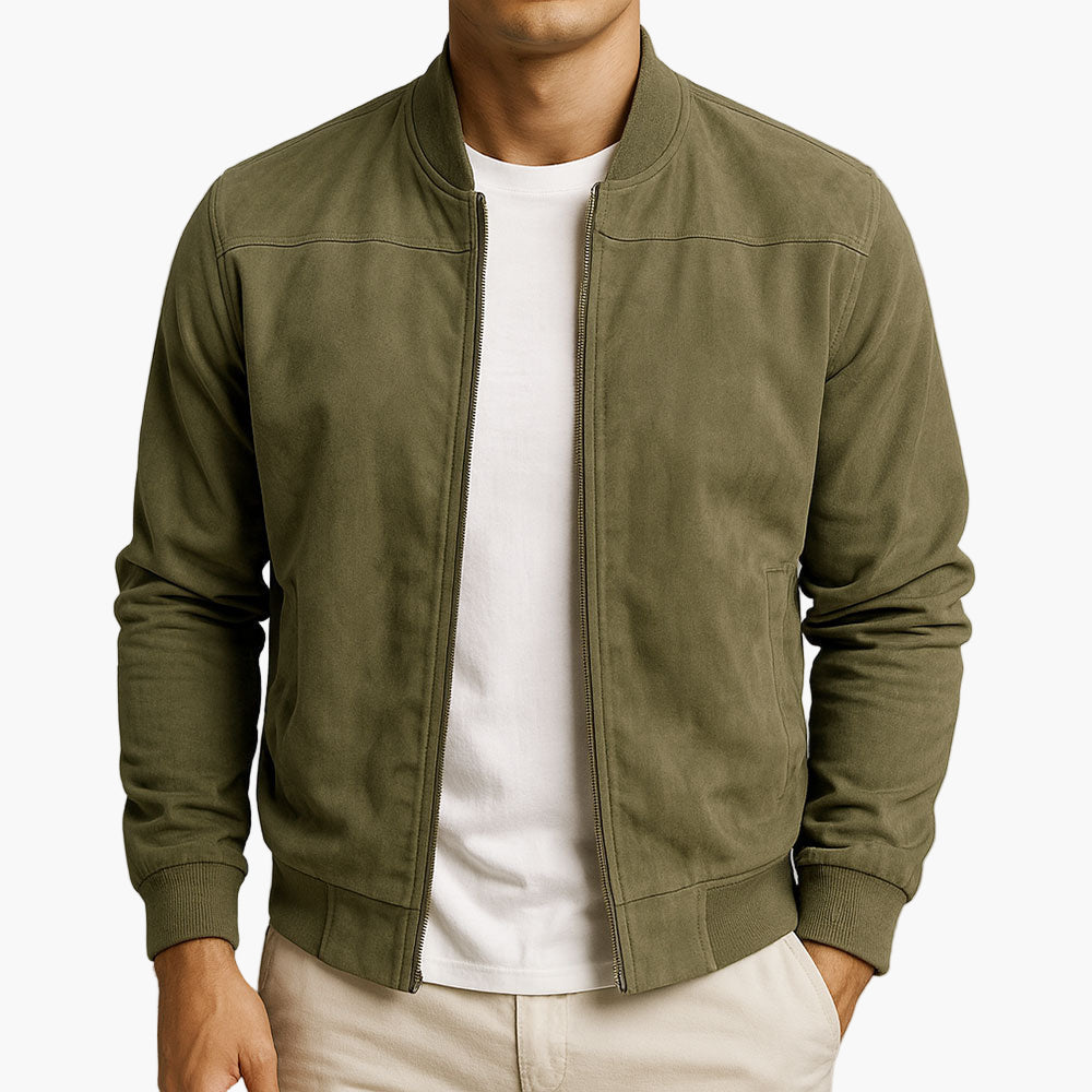 Comfortabel heren bomberjack, ideaal voor een moderne, casual look. Een trendy herenjas.