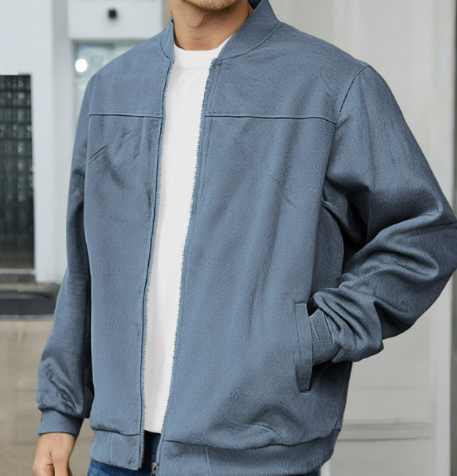 Heren bomberjack met comfortabele pasvorm en stijlvol minimalistisch design voor herenmode.