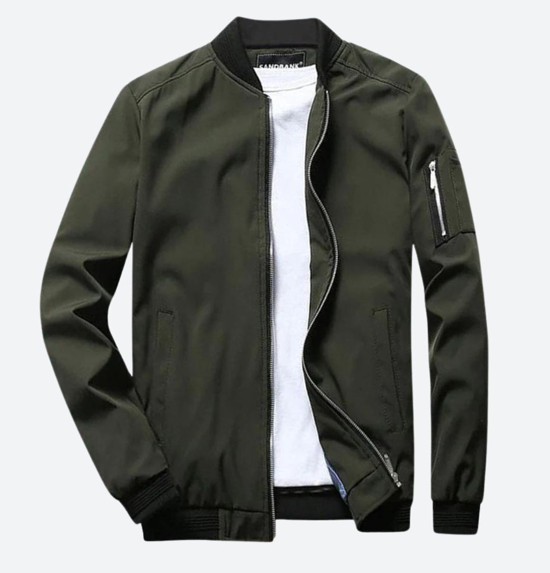 Stijlvol heren bomberjack, moderne pasvorm voor een casual look. Ideaal als lente- of zomerjas.