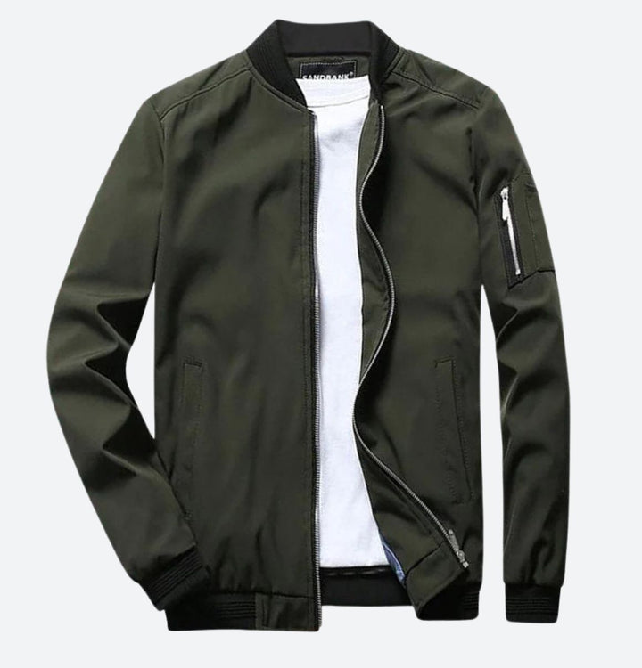 Stijlvol heren bomberjack, moderne pasvorm voor een casual look. Ideaal als lente- of zomerjas.