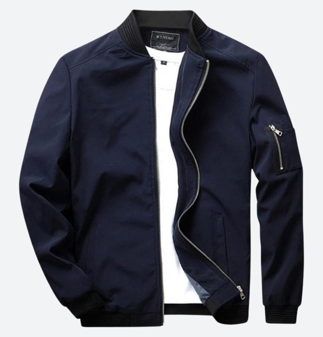 Klassiek heren bomberjack, veelzijdige herenjas voor lente en zomer. Casual bovenkleding.