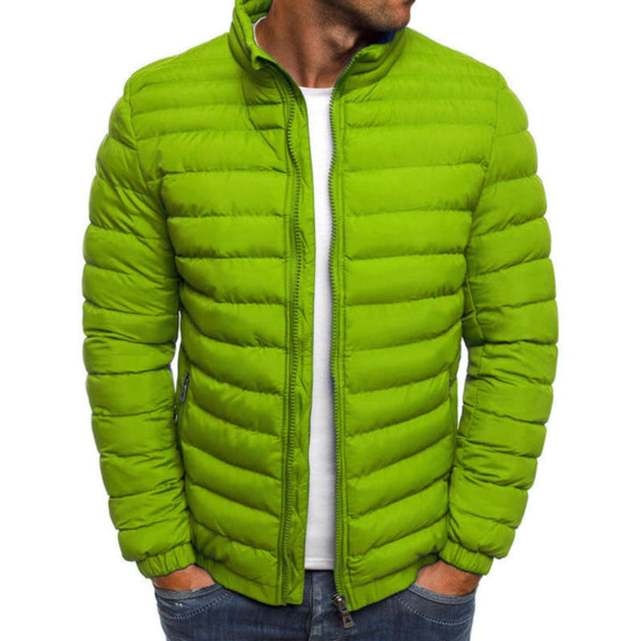 Trendy heren winterjas, stijlvol donsjack. Casual bovenkleding voor de modebewuste man.