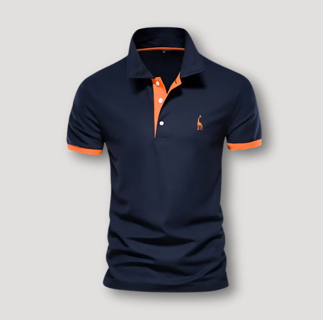 Stijlvol heren polo shirt met korte mouwen in klassiek design, ideaal voor casual en zakelijke zomeroutfits.
