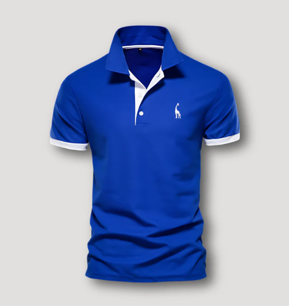 Elegant heren polo shirt met korte mouwen, geschikt voor smart casual of zakelijke gelegenheden, comfortabel en stijlvol.