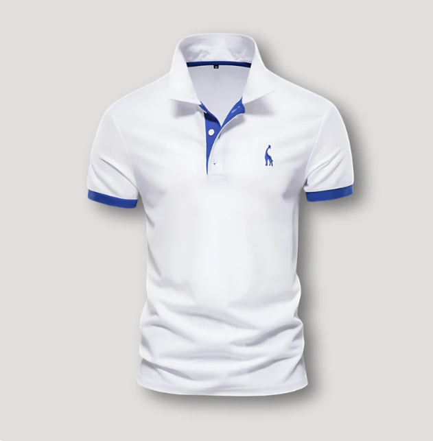 Nieuwste collectie heren polo shirt met korte mouwen; een comfortabel en modern kledingstuk voor elke man.
