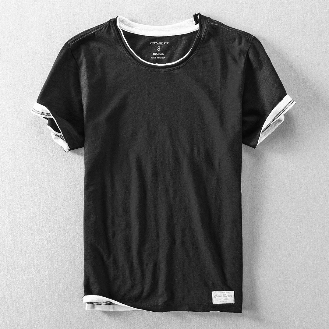 Stijlvol en comfortabel heren T-shirt met ronde hals en korte mouw. Essentieel voor een basic garderobe.