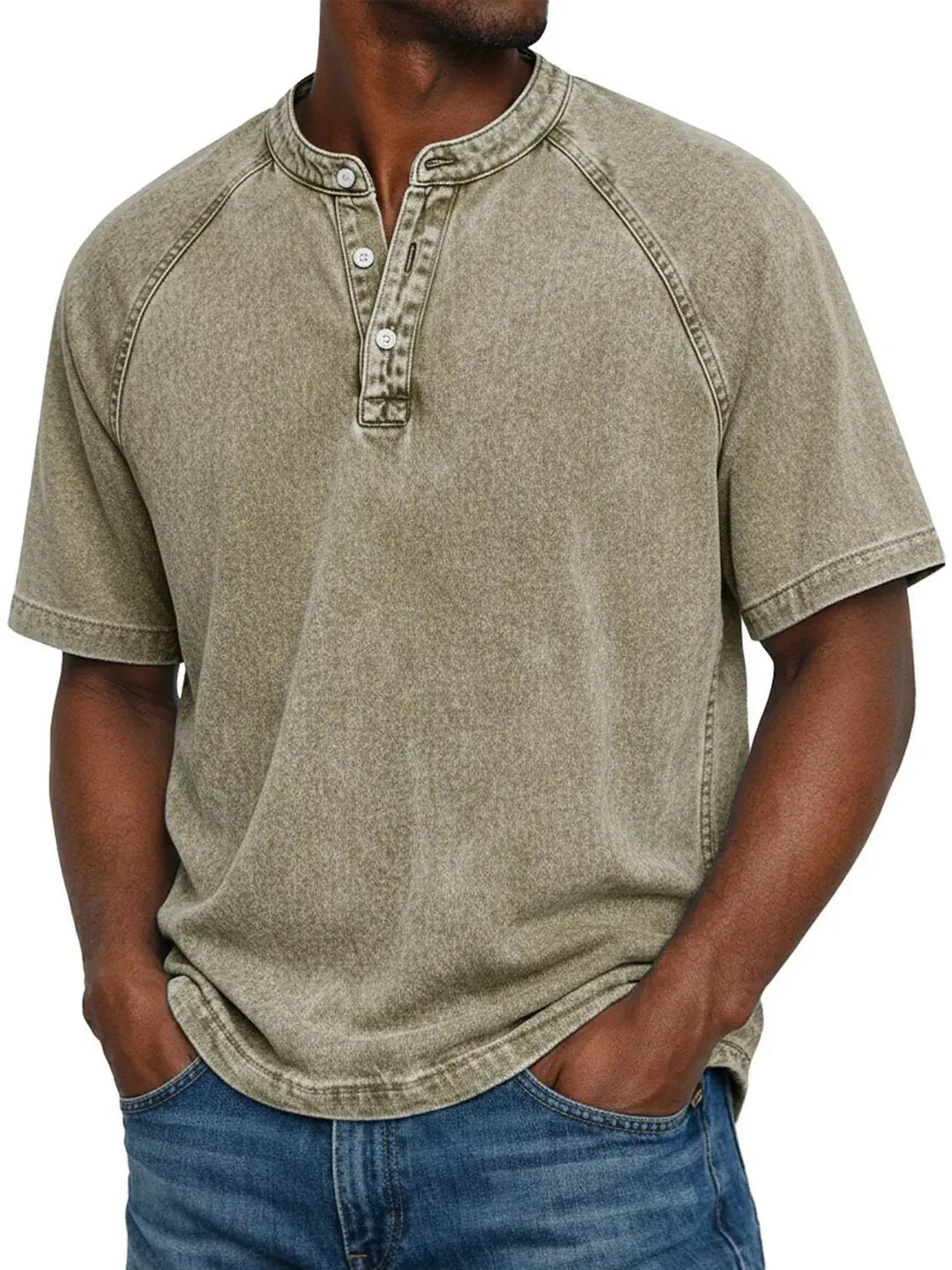 Casual heren shirt met vintage uitstraling. Knoopsluiting, korte mouwen en comfortabele pasvorm voor elke dag.