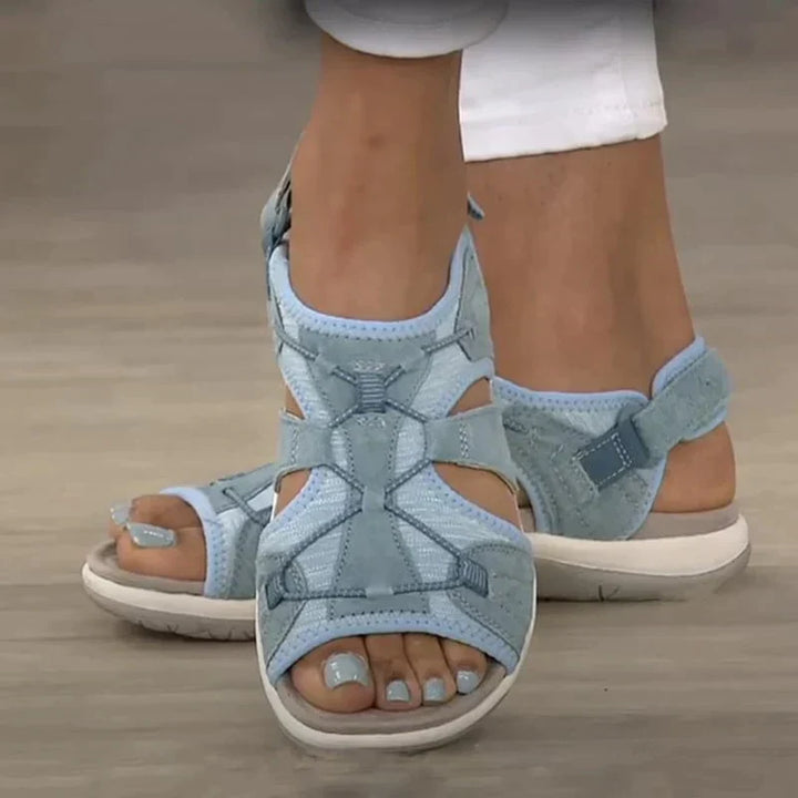 Stijlvolle dames comfortsandalen, orthopedisch ontwerp voor optimale voetondersteuning en dagelijks voetcomfort.