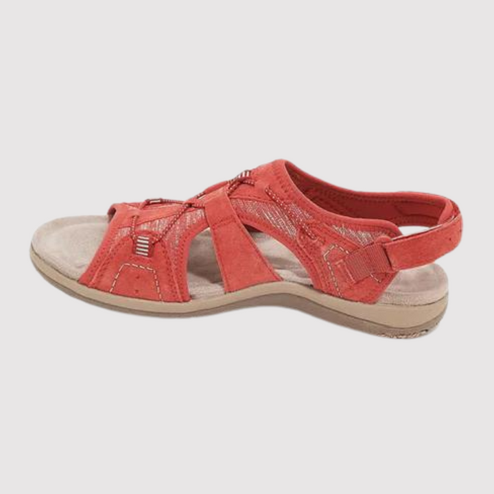 Ondersteunende dames sandalen met ergonomische pasvorm en duurzame antislip zool voor stabiliteit.