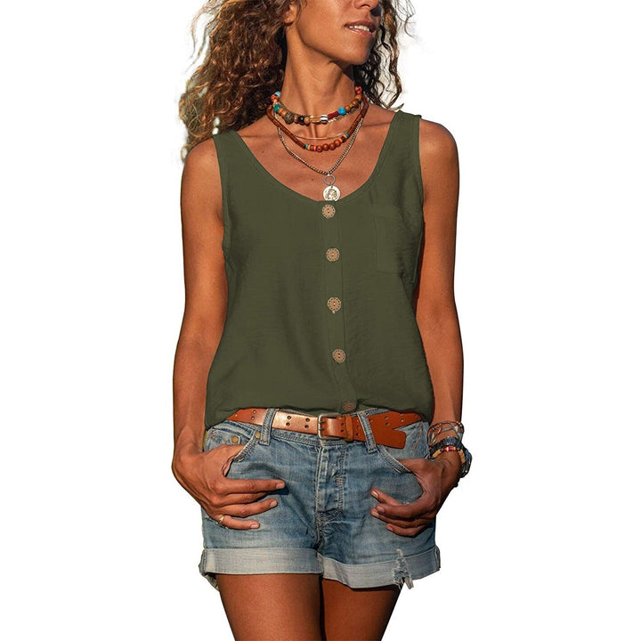 Elegante basic top voor dames, perfect te combineren met Ibiza stijl outfits.