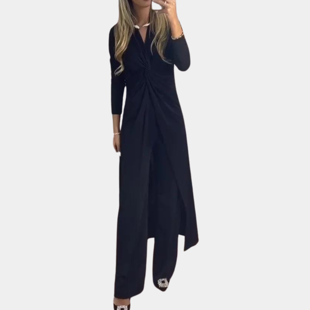 Stijlvolle dames tweedelige zomer set, comfortabele modieuze outfit voor elke gelegenheid.