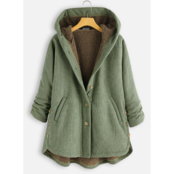 Mode dames winterjas Nina, warm en stijlvol, met capuchon; de perfecte buitenkleding voor vrouwen in de winter.