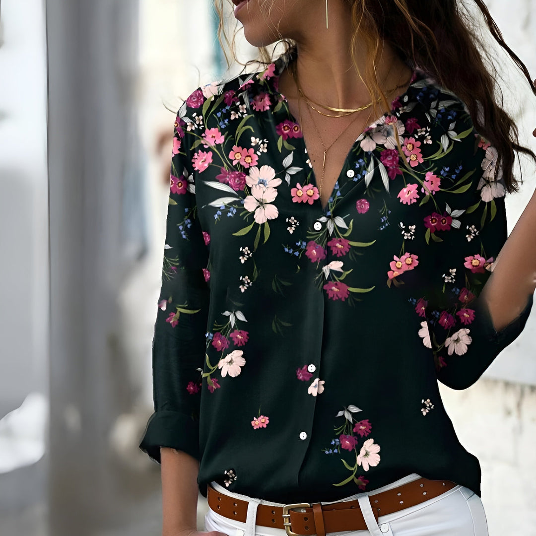 Stijlvolle damesblouse met verfijnde print, casual en comfortabel, verkrijgbaar in verschillende kleuren voor elke gelegenhei