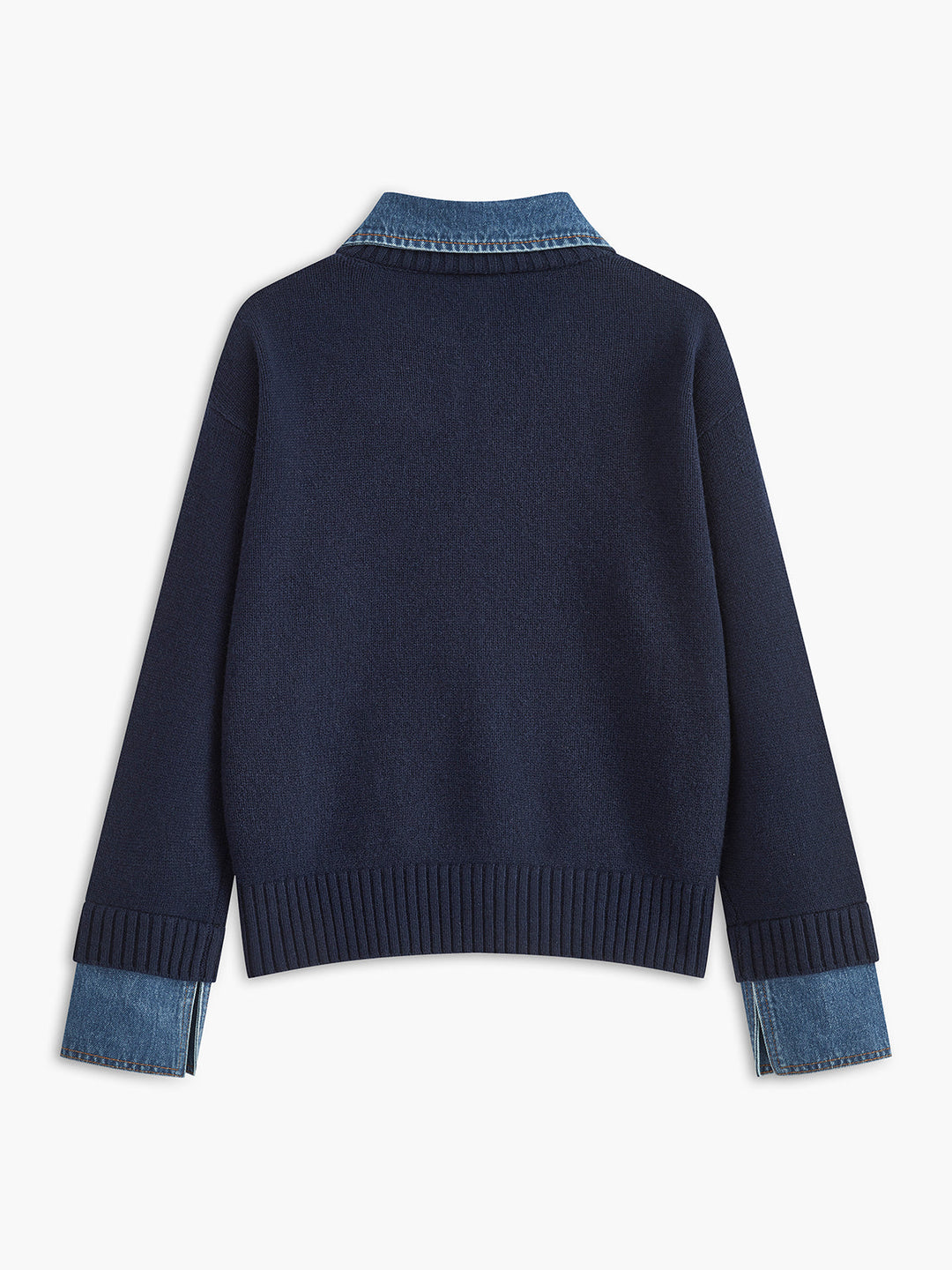 Moderne damestrui met een nette overhemdkraag, perfect voor damesmode met een chique touch.