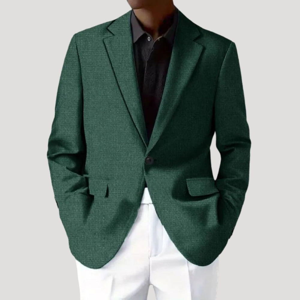 Getailleerde heren blazer van hoge kwaliteit, ideaal als veelzijdig formeel jasje. Essentieel in mannenmode.