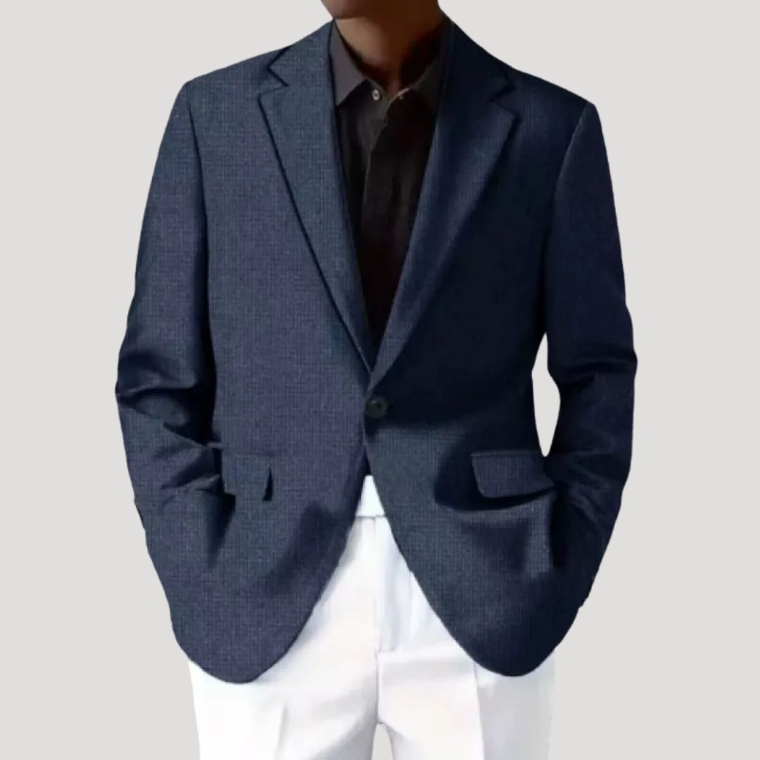 Formeel jasje: deze elegante heren blazer is getailleerd en biedt comfort voor de hele dag.