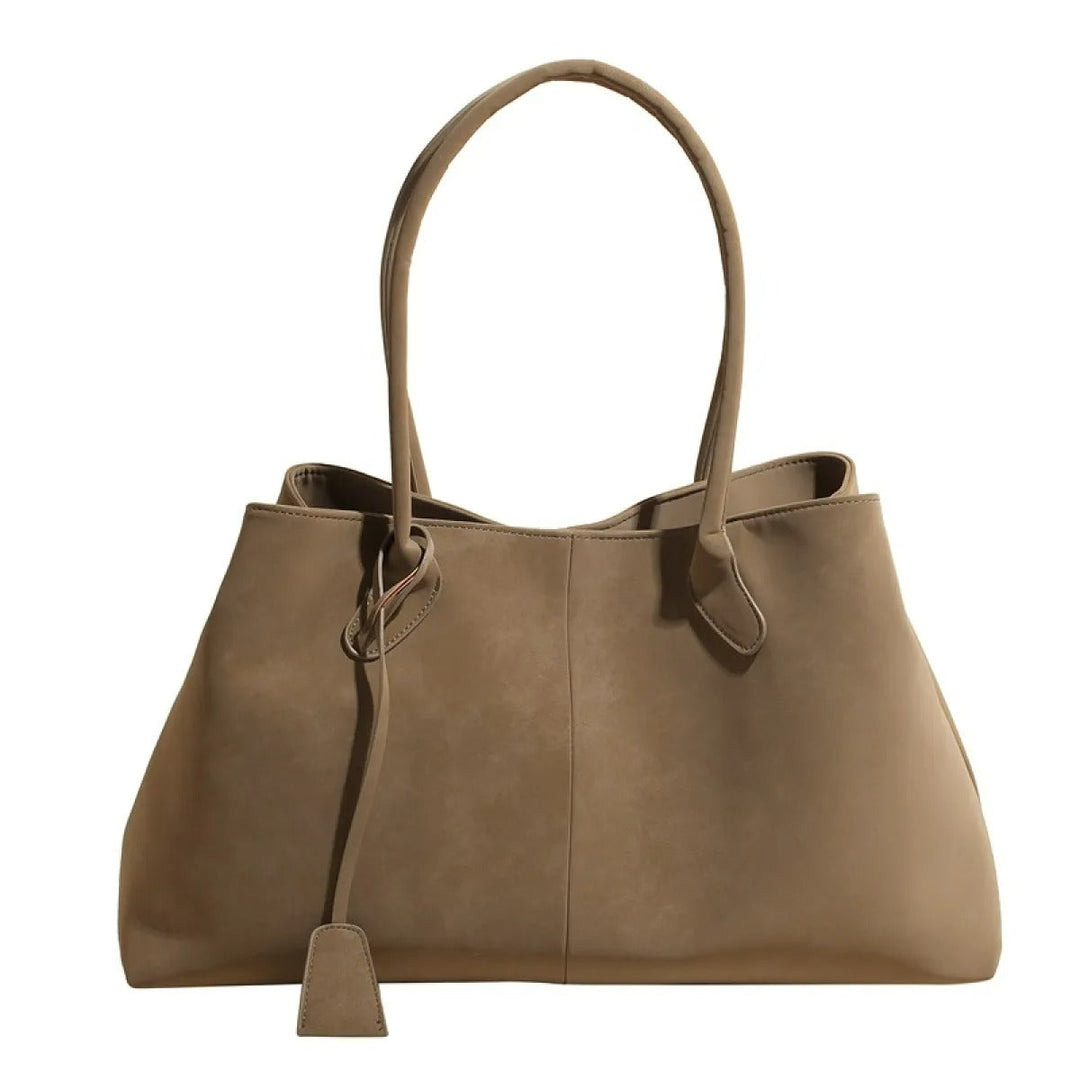 Stijlvolle groene damestas: ruime handtas, perfect voor werk of casual gebruik. Ideale schoudertas voor dames.