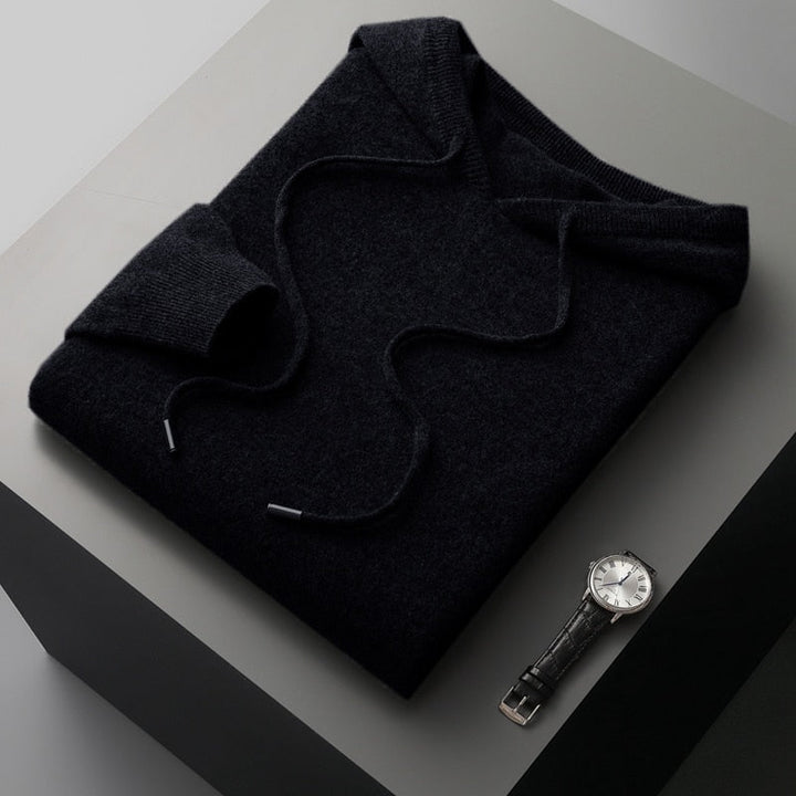 Moderne losvallende heren hoodie, stijlvol en comfortabel. Essentiële herenmode voor veelzijdige dagelijkse outfits.