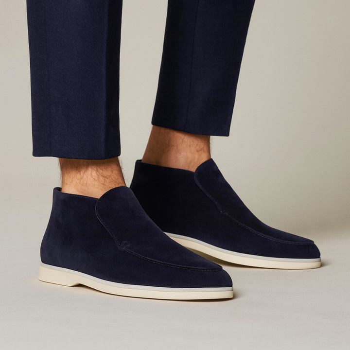 Klassieke nette heren instappers met verhoogde zool, perfect voor een verzorgde smart casual uitstraling.