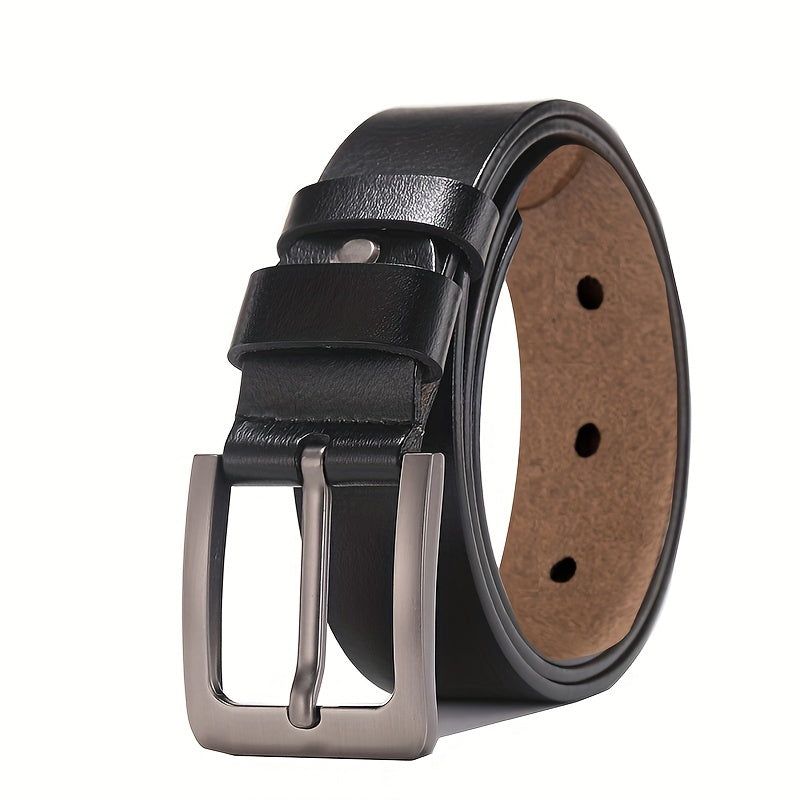 Stijlvolle heren riem met unieke afwerking en robuuste pin-gesp, perfect voor elke outfit.
