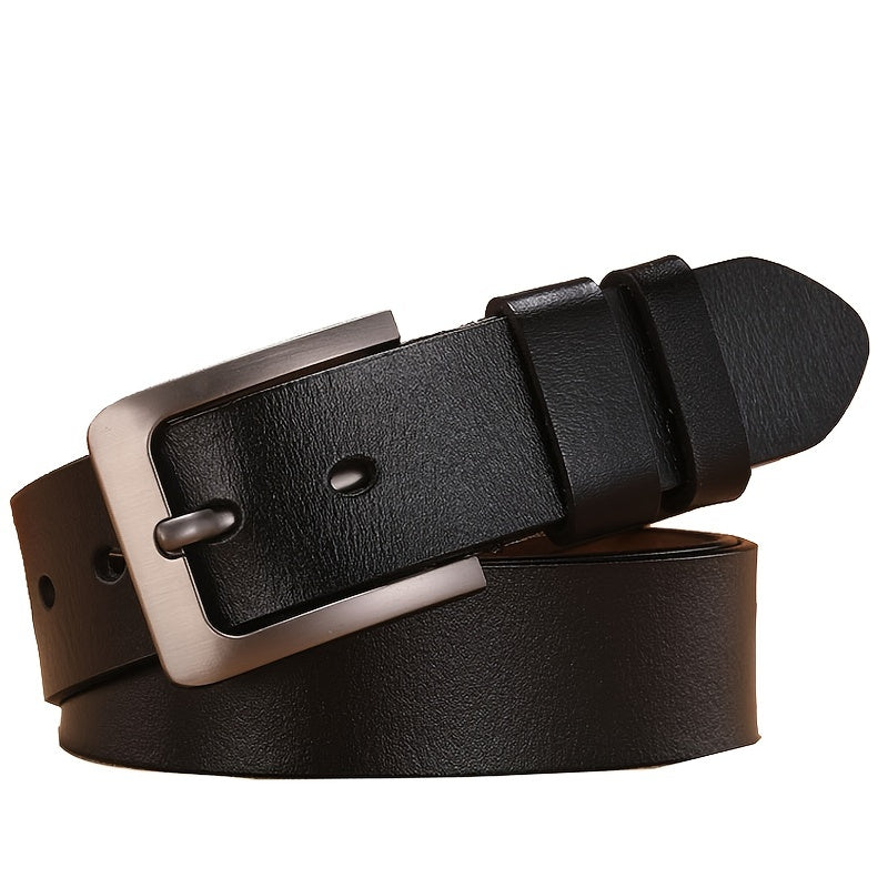 Veelzijdige heren riem met pin-gesp, geschikt voor zowel casual als formele gelegenheden, comfortabel en stijlvol.