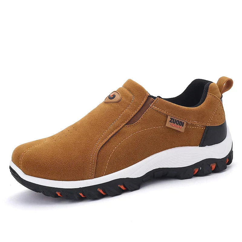 Stijlvolle heren slip-on sneakers met elastisch paneel, perfect voor zomer en lente. Comfortabele casual schoenen.
