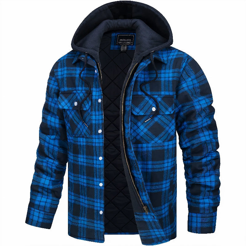 Comfortabele heren winterjas met slimme zakken en warme voering, ideaal voor koude dagen.