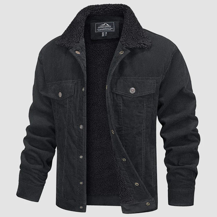 Veelzijdige heren winterjas met capuchon; biedt warmte en comfort voor elke winterse dag.