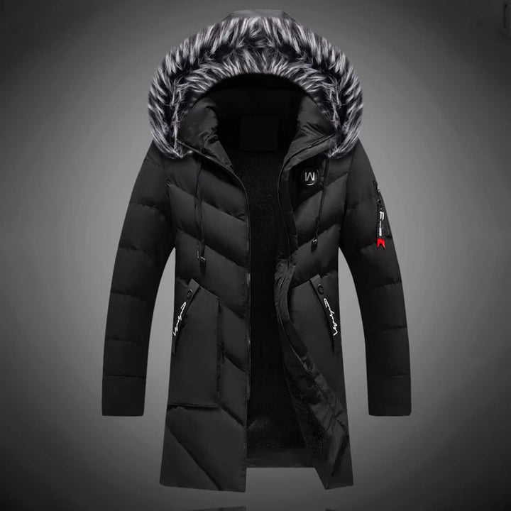 Stijlvolle heren winterjas parka, warm en comfortabel voor koude dagen. Essentiële herenmode en winterkleding.