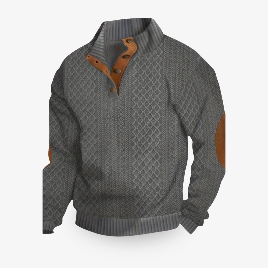 Zachte, warme heren wintertrui met lange mouwen, essentieel voor comfort en stijl in herfst en winter.