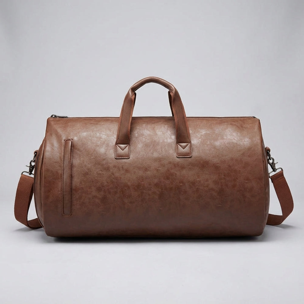Luxe Journeo duffelbag met stevige handvatten en afneembare schouderband, perfect voor comfortabel reizen.