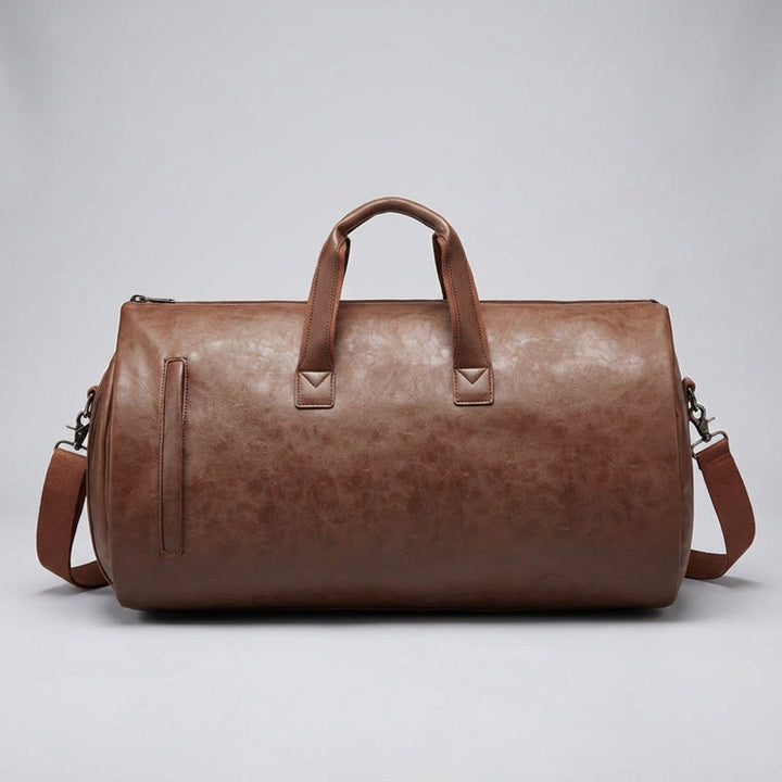 Luxe Journeo duffelbag met stevige handvatten en afneembare schouderband, perfect voor comfortabel reizen.