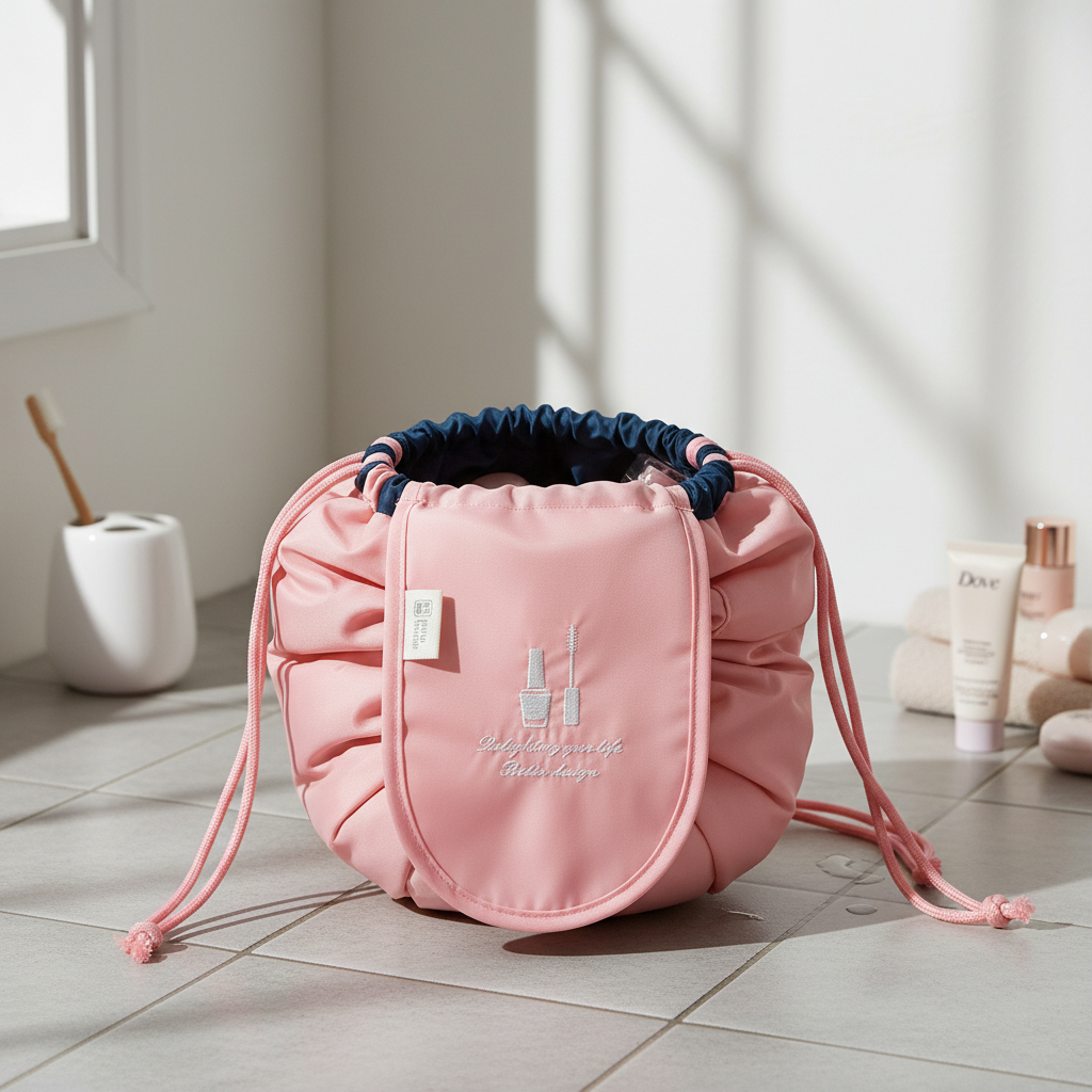 Stijlvolle Koreaanse cosmetica opbergtas GlamPouch voor make-up, beautyproducten en accessoires.
