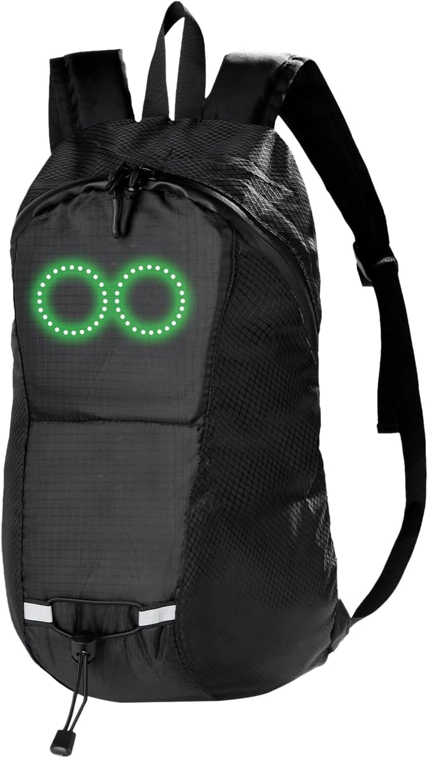 Lichtgevende Nexora reisrugzak, adembenemende LED-effecten en waterdichte bescherming voor al je spullen.