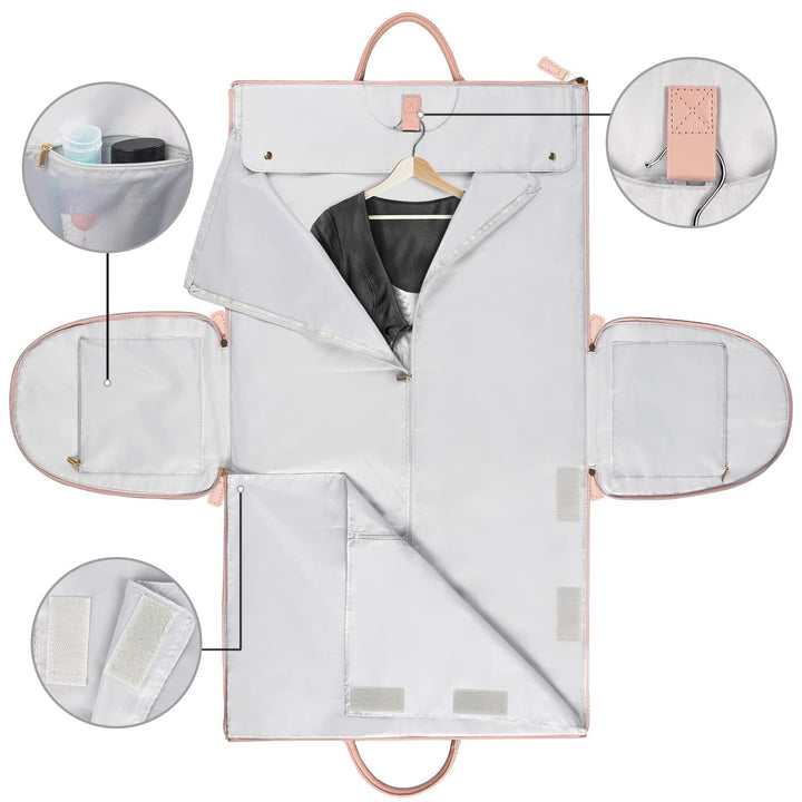 Opvouwbare kledingtas van Arno, de perfecte oplossing voor stijlvol en kreukvrij reizen met je kleding.