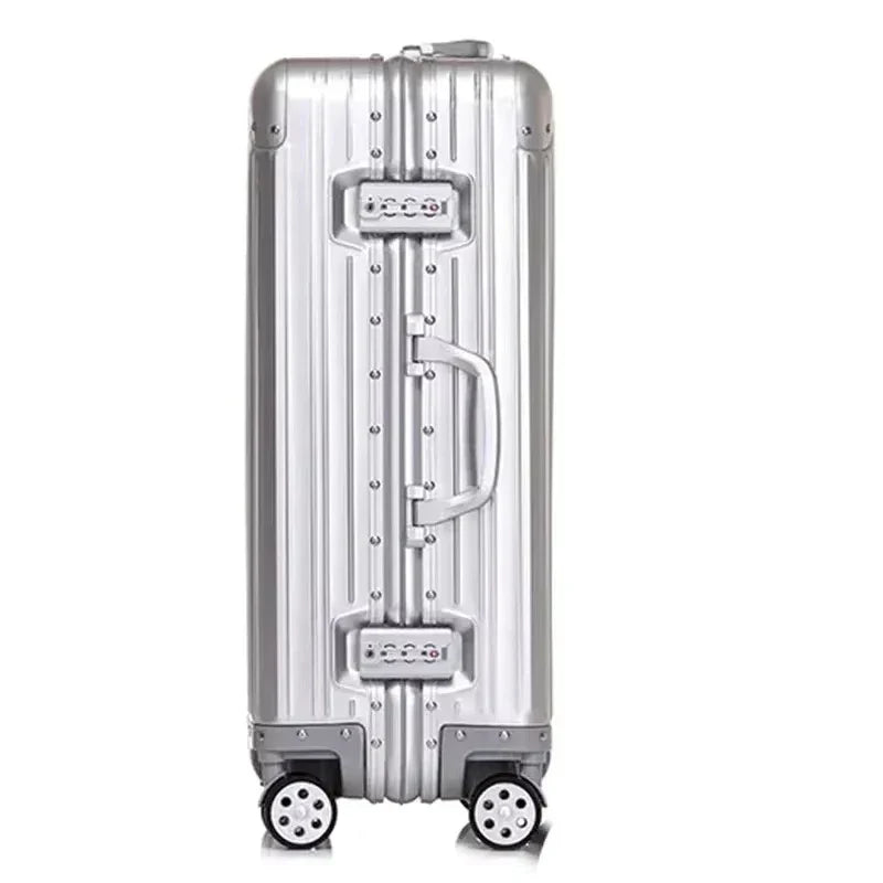 Unisex aluminium zakenreiskoffer. Stijlvolle en duurzame harde koffer voor alle reizen.